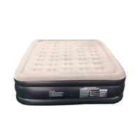 Lit gonflable double convertible avec pompe intégrée, matelas pneumatique pliable et portable en mousse pour le camping en plein air et la maison