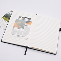Carnets personnalisés avec logo, couverture en papier PU, pages lignées, couverture rigide