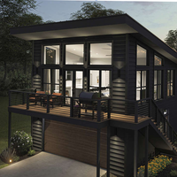 Maisons préfabriquées Structure en acier Petite Maison Maisons en conteneur avec salle de bain complète Studio Bâtiment écologique Entrepôt Garage