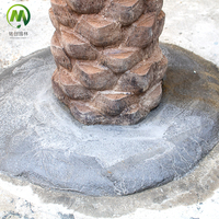 Palmier artificiel grand format en fibre de verre résistant aux UV, écologique, pour décoration extérieure de Noël et aménagement paysager
