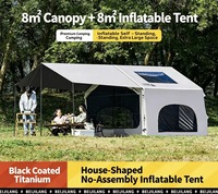 Tente gonflable d'extérieur, tente pop-up portable en tissu Oxford pour les voyages, tente de camping à une seule porte