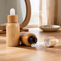 Ätherisches Öl Flasche mit Silber-Kreis-Tropfer Maßgefertigte Mattierung Hautpflege-Serum Ideal für Spa Schlafzimmer Badezimmer Tropfflasche