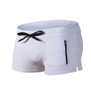 Bóxers de Baño para Hombre al por Mayor, de Color Liso, de Cintura Baja, Casuales, Cortavientos, de Secado Rápido, para Playa - Product Image 6