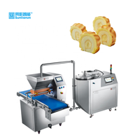 Machine de remplissage de propagation de crème feuilletée d'opération facile avec la fonction d'injection pour la chaîne de production suisse de gâteau de petit pain