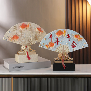 Every Year There Are More Five Blessings Door Epoxy <b>Resin</b> Artistic Figurines New Chinese Creative Home Screen Ornaments for - Product Image 3