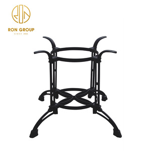 Base de <span class=keywords><strong>table</strong></span> à manger en <span class=keywords><strong>marbre</strong></span>, meuble de <span class=keywords><strong>bistrot</strong></span> noir de conception classique pour restaurant pieds de <span class=keywords><strong>table</strong></span> de bar en <span class=keywords><strong>fonte</strong></span> robuste - Product Image 4