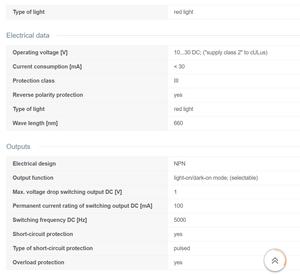 חיישן מזלג פוטואלקטרי opu208 OPU-FNKG/IO-LINK/כמו - Product Image 3