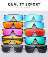 Lunettes de cyclisme tendance pour hommes et femmes, lunettes de sport d'extérieur, verres teintés, protection UV400, monture intégrale noire