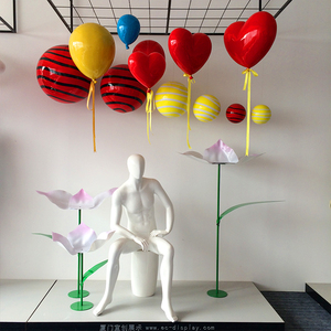 Новый дизайн, Высококачественная индивидуальная статуя сердца из смолы, статуя сердца, скульптура из стекловолокна - Product Image 5