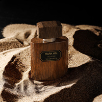 Parfum pour homme oriental du Moyen-Orient, Cologne en spray à la fragrance d'ébène et d'agarwood, longue tenue, vente en gros