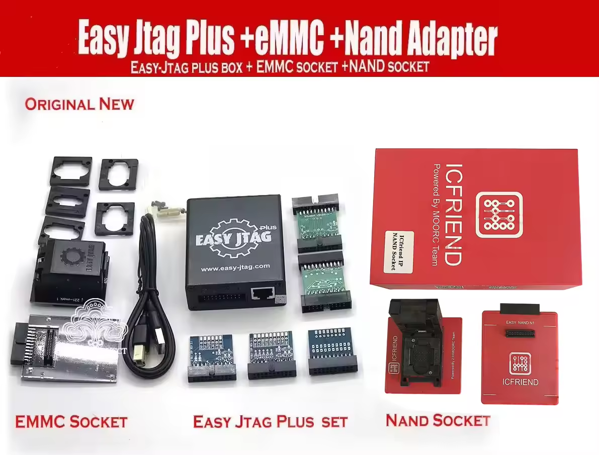 Original Z3X Easy JTAG Plus Box Full Set with EMMC UFS Socket, Ideal ...