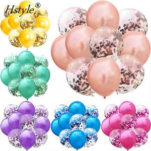 Hstyle ลูกโป่งกระดาษสีทองประดับเลื่อมขนาด12นิ้วสำหรับตกแต่งงานเลี้ยงวันเกิดงานแต่งงาน SET20 - Product Image 4