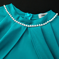 Nouvelle Arrivée 2026 – Robe Décontractée Femme Grande Taille Couleur Unie Vintage Simple Moulante Longueur Genou pour l'Été et le Quotidien