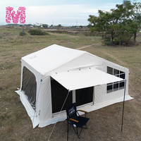 12 ㎡   Tentes de camping gonflables d'extérieur de 129 pieds² avec colonne d'air en PVC de 15 cm, faciles et rapides à gonfler, en vente
