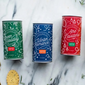 Boîte Cadeau Cylindrique en Carton Personnalisée pour Mélange de Thé, Emballage en Tube de Papier Kraft de Qualité Alimentaire pour Thé en Vrac - Product Image 3