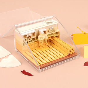 Quà Tặng Học Sinh Danh Sách Vàng Thiết Kế Nguyên Bản Giấy Khắc Mô Hình KHỔNG TỬ Giấy Ghi Nhớ 3D Thủ Công - Product Image 2