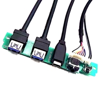 Nouveau Boîtier d'Ordinateur Type C Type E avec Câble de Panneau Avant, Ports Audio USB, en Plastique, Alimentation Incluse