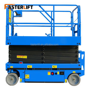 Lift Scissor Listrik Kecil 6-16m Faster Lift FL, Penggerak Hidrolik, Kapasitas 130KG, Tinggi Maksimum 20m - Product Image 3