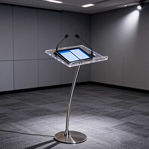 <span class=keywords><strong>Pupitre</strong></span> de conférence en acrylique en gros pour usine, <span class=keywords><strong>pupitre</strong></span> <span class=keywords><strong>d</strong></span>'église personnalisé, podium portable pour performance extérieure, idéal pour discours - Product Image 4