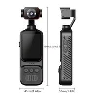 Kamera Aksi Saku HD 1080P 180 °   Lensa yang Dapat Diputar dengan Layar Lipat Perekam Vlog Portabel