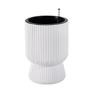 Grands pots à fleurs en plastique, verres à vin, design carré classique, couleur personnalisée pour la décoration <span class=keywords><strong>de</strong></span> la maison, du jardin, des chambres, des hôtels, des entreprises - Product Image 1