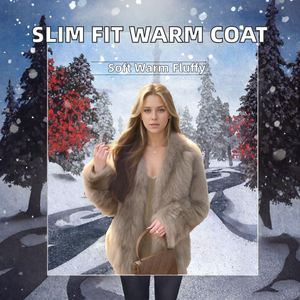 Manteau en fausse fourrure pour femme, manches longues, devant ouvert, moelleux, doux, chaud, vêtement d'extérieur d'hiver, style décontracté - Product Image 2