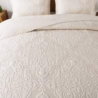 Parure de lit matelassée en microfibre, style moderne, douce et respirante, couvre-lits et édredons pour la maison et la chambre, ODM OEM