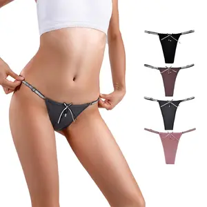 ODM/OEM European and American Women's sexy thong with adjustable rubber thread