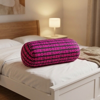 Coussin cylindrique rond imprimé OEM, doux pour la peau, rempli de microbilles, pour salon, chambre à coucher, décoration intérieure