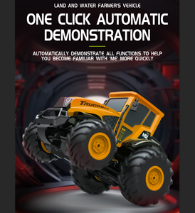 Dwi Dowellin 1/14 4-канальный пульт дистанционного управления амфибия трактор <span class=keywords><strong>RC</strong></span> Monster Truck 360 спин внедорожный вездеход IPX7 USB кабель - Product Image 3