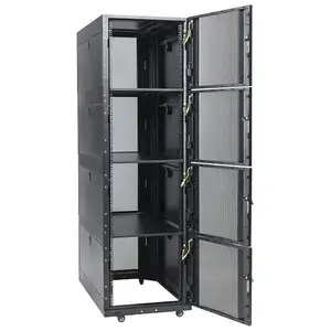 Network server cabinet Black mesh door 42U 47U Multi-layer interlayer design Especially for data centers and server rooms