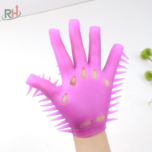 Guanto per Massaggio in Silicone con Punte per Stimolazione, Giocattolo Sessuale per Donne, Guanto per Masturbazione, Accessorio per Giochi SM e Bondage - Product Image 4