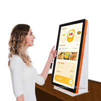 Kiosque de commande automatique de restaurant à service rapide Terminal de paiement à écran tactile de 21.5 pouces avec espace d'installation pour machine POS