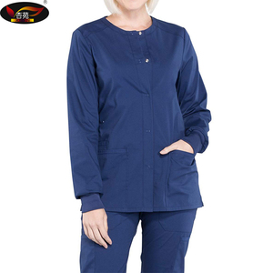 Venta caliente de las mujeres médicos ropa de moda enfermera uniforme diseños de fregar tops - Product Image 6