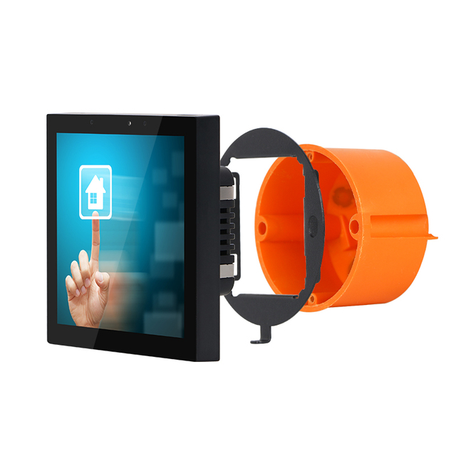 4 Inch Flush Wall RK3566 Quad Core 480x480 High Resolution Android Linux Debian  Knx Touch Panel for Smart Home