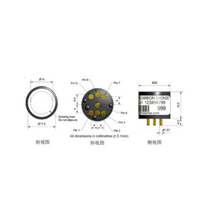 Sensor de dióxido de carbono Alphasense Irc A1, detector de gas infrarrojo de 20 mm de diámetro para monitoreo de la calidad del aire - Product Image 1