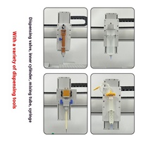 Machine de distribution automatique de colle de bureau de précision Composants de moteur de noyau de plate-forme de mouvement de bras robotique à quatre axes entièrement automatiques
