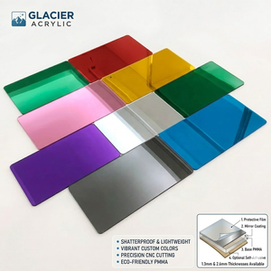 แผ่นอะคริลิคกระจกเงา PMMA สีสันสดใสสไตล์อาร์ตเดโค สีทอง สีโรสโกลด์ สีเงิน เป็นมิตรกับสิ่งแวดล้อม ทนทานต่อการแตกหัก แผงกระจกเงาคุณภาพสูงสำหรับการจัดแสดงระดับไฮเอนด์ - Product Image 4