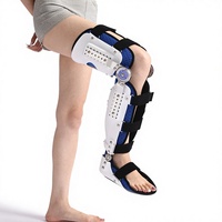 Vente directe d'usine de fixateur externe pour fracture de l'articulation du genou, réglable, respirant, doublure ajustable, pour membre inférieur