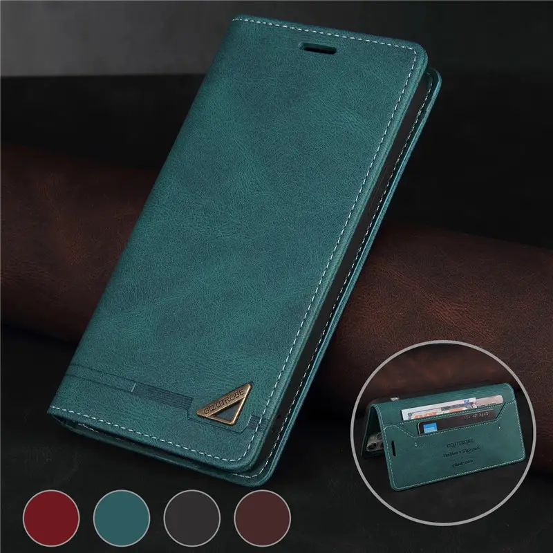 Anti-theft Leather Case For Redmi Note 11 Pro 10 9 8 7 Magnetic Stand For POCO F3 X3 NFC M3 Pro Cover For Xiaomi Mi 11 Pro Ultra