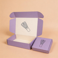 Boîte d'expédition de luxe personnalisée en matériaux recyclés avec doublure en mousse, emballage cadeau minimaliste pour thé matcha, idéale pour l'expédition par abonnement