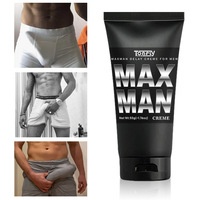 Crème de massage réparatrice et nourrissante pour hommes de notre propre marque, utilisée pour l'amélioration et le massage des parties génitales masculines.