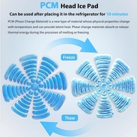Compresse de glace personnalisée pour la tête, Compresse de glace PCM, Compresse froide pour maux de tête, Compresse de glace pour migraines, Casquette avec compresse de glace pour casques, Coussin de compresse de glace pour casque de moto