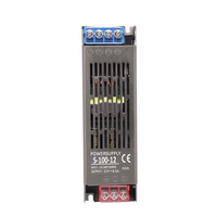 Alimentation à découpage LED S-100-12 DC 12V 8.5A 100W, convertisseur AC110-240V vers DC 12V avec boîtier métallique fin