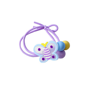 Lindas ligas para el cabello estilo coreano para niños con dijes de flores y animales, alta elasticidad, uso diario, accesorios para el cabello infantiles - Product Image 5