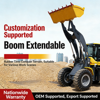 Traktor 25HP dengan kemampuan mengangkat beban, Traktor Mini, Wheel Loader, Front End Loader untuk penanganan beban sedang