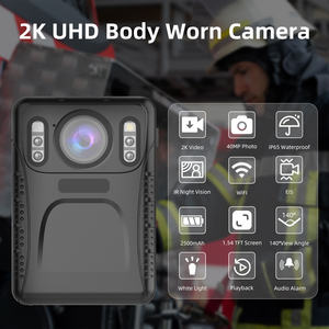 Mini Cámara Corporal Portátil 2k 40MP UHD con Pantalla de 1.54'' IP65 Impermeable con Visión Nocturna IR y Wifi para Guardias de Seguridad - Product Image 3