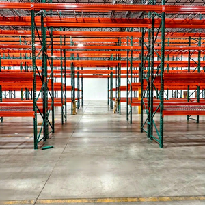 Étagère à palettes sélective en acier à 5 niveaux, robuste, verte, la plus vendue, capacité de charge de 12 tonnes, surface galvanisée anti-corrosion - Product Image 1