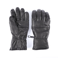 Gants de sport imperméables coupe-vent d'extérieur Gants de ski en peau de chèvre avec logo personnalisé pour snowboard Gants en cuir pour hommes