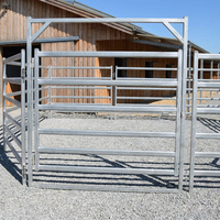 Panneau de clôture pour bétail en fer galvanisé de 6 pieds, enclos pour bétail, chevaux et moutons, facile à assembler